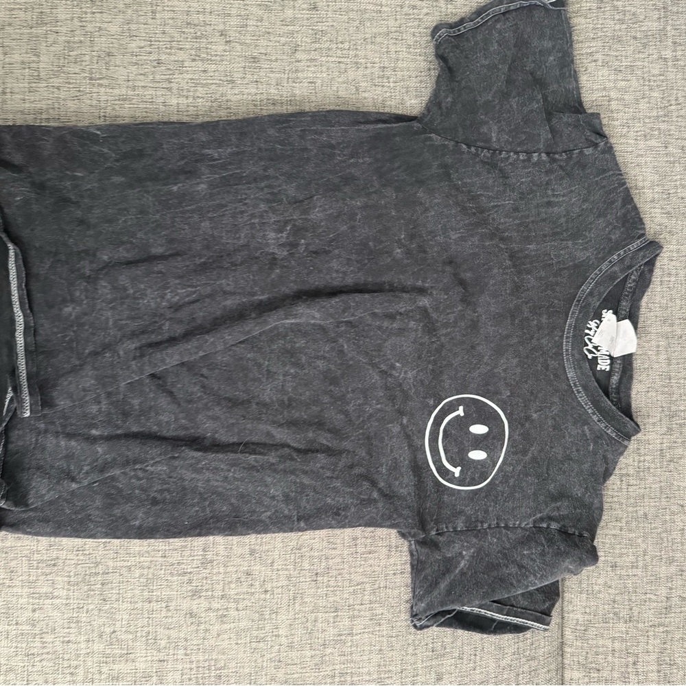 Black Smiley Face T-Shirt